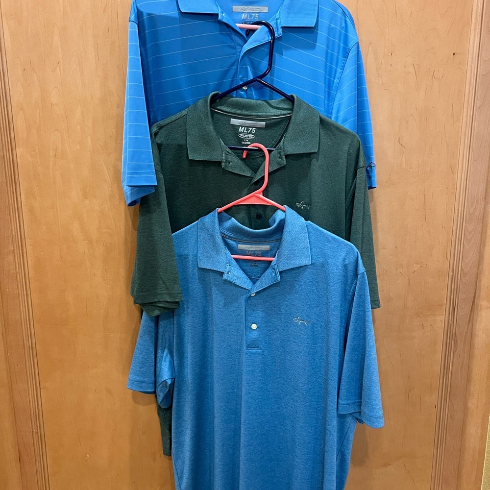Greg Norman Collection Polo Shirts - Blue and Green